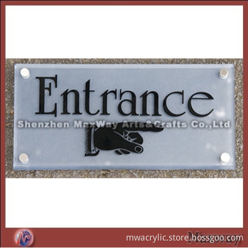 Clear Wall Mounted Acrylic/Lucite Logo/Sign Holder